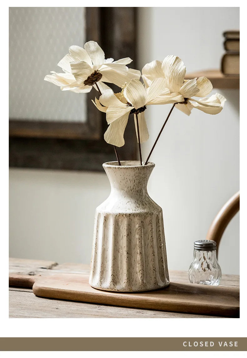 Serenity Vintage Ceramic Vase