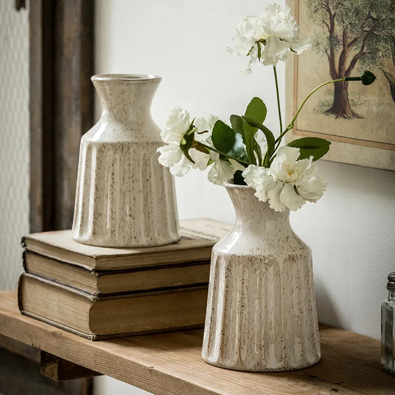 Serenity Vintage Ceramic Vase