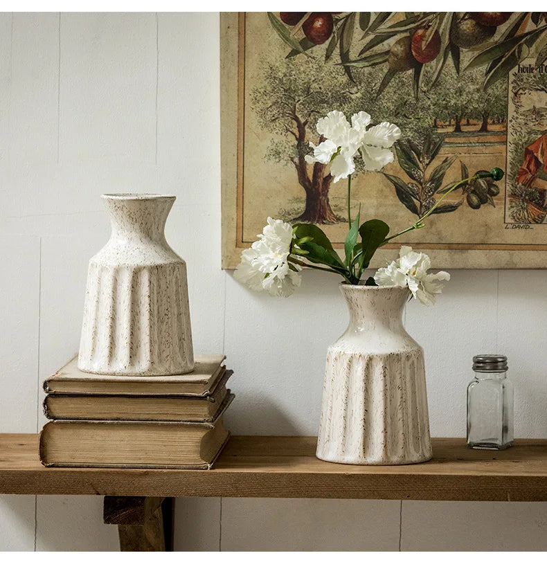 Serenity Vintage Ceramic Vase