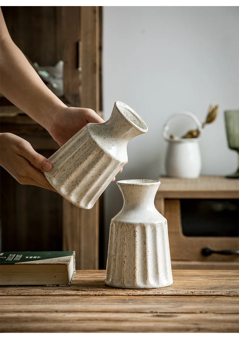 Serenity Vintage Ceramic Vase