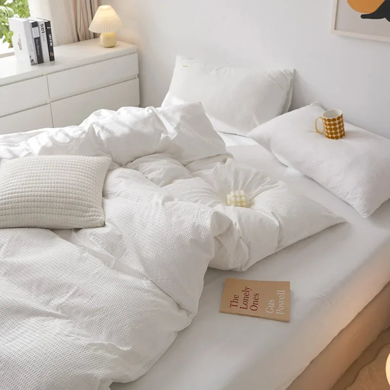Kyoto Waffle Cotton Duvet Set