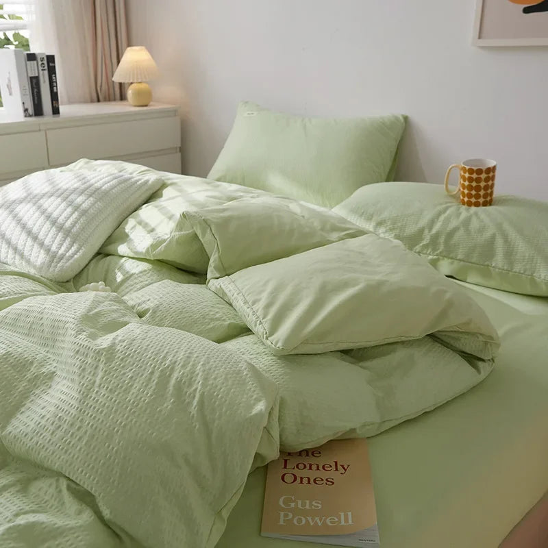 Kyoto Waffle Cotton Duvet Set