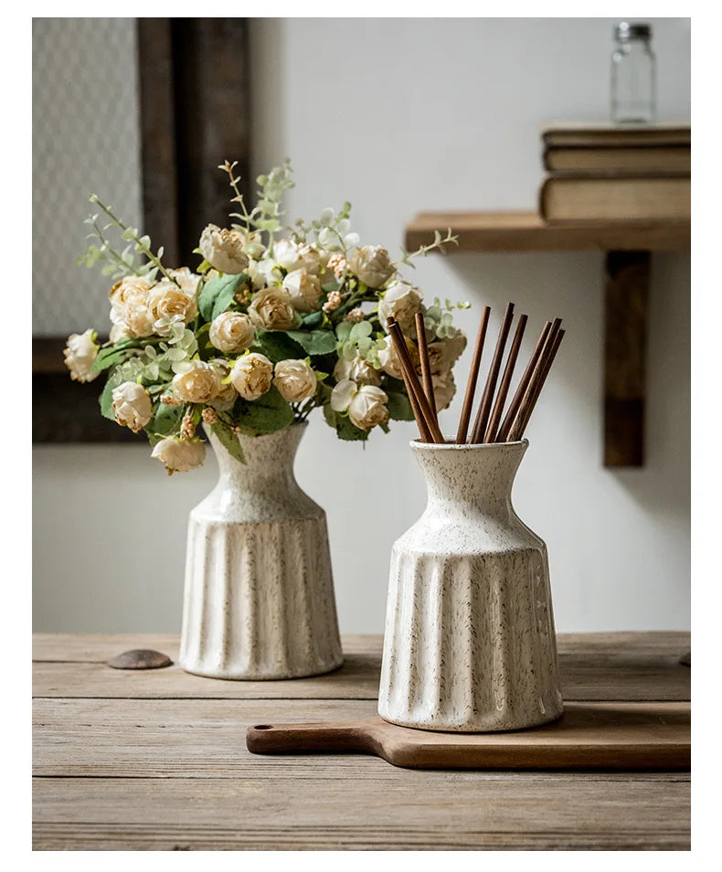 Serenity Vintage Ceramic Vase